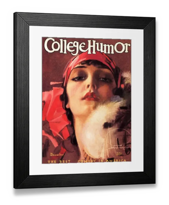 Framed Print : College Humour 1910s USA portraits flappers womens portraits magazines clothing clothes Framed Print : College Humour 1910s USA portraits flappers womens portraits magazines clothing clothes