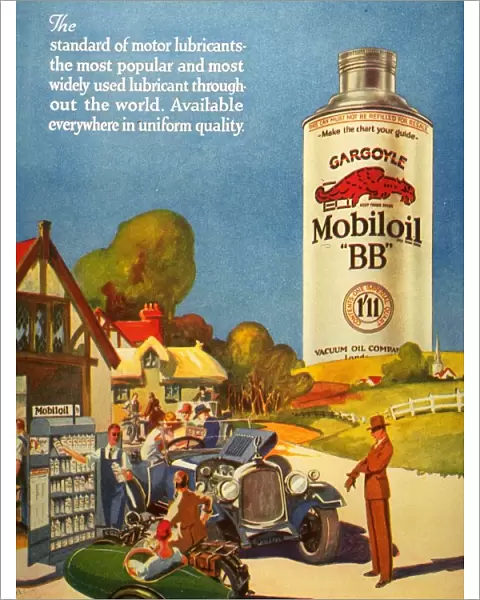 1920s USA mobiloil gas stations day trips petrol gasoline mobil exxon oil