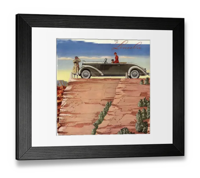 Framed Print : Lincoln 1930s USA mcitnt cars binoculars cars Framed Print : Lincoln 1930s USA mcitnt cars binoculars cars