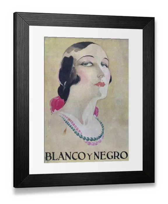 Framed Print : Blanco y Negro Spain cc portraits necklaces magazines Framed Print : Blanco y Negro Spain cc portraits necklaces magazines