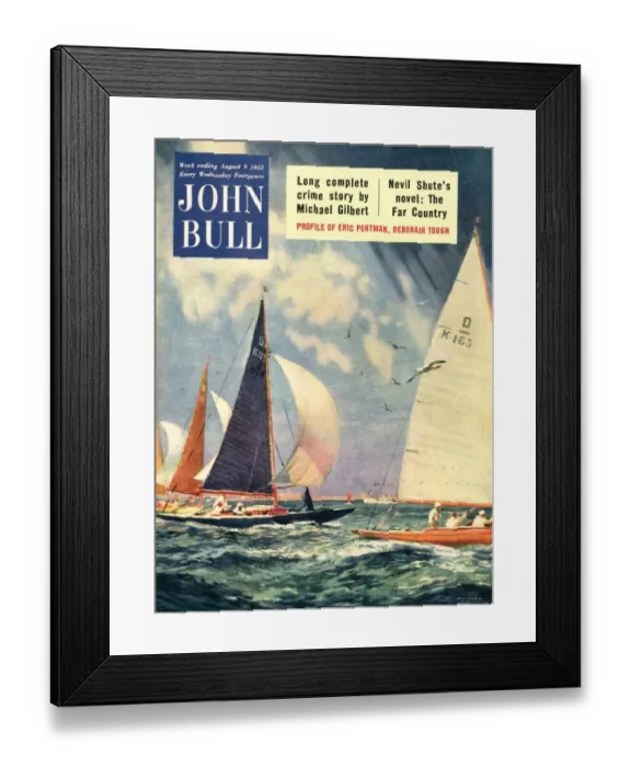Framed Print : John Bull 1952 1950s UK sailing boats magazines Framed Print : John Bull 1952 1950s UK sailing boats magazines
