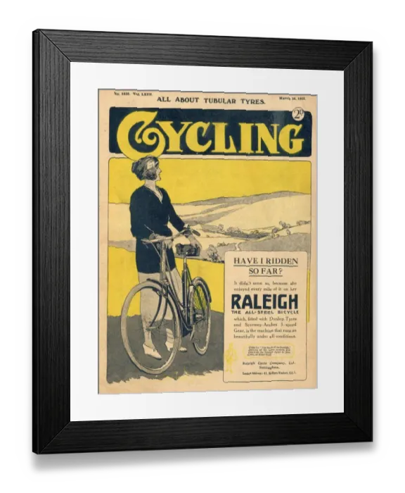 Framed Print : Cycling 1922 1920s UK bicycles magazines Framed Print : Cycling 1922 1920s UK bicycles magazines