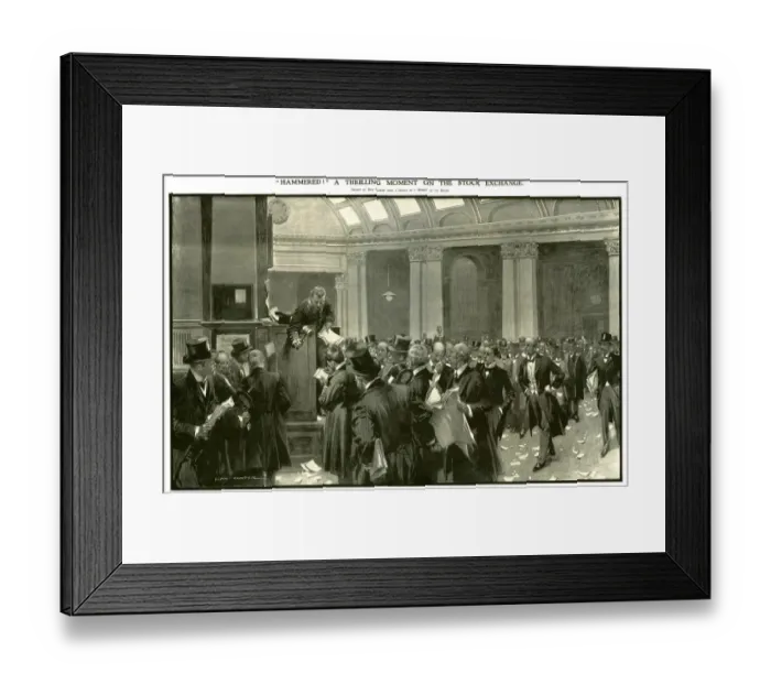 Framed Print : Stock Exchange, 1900s, UK Framed Print : Stock Exchange, 1900s, UK