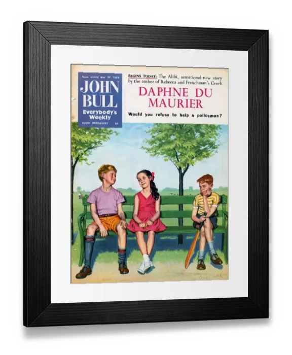 Framed Print : John Bull 1950s UK love cricket magazines Framed Print : John Bull 1950s UK love cricket magazines