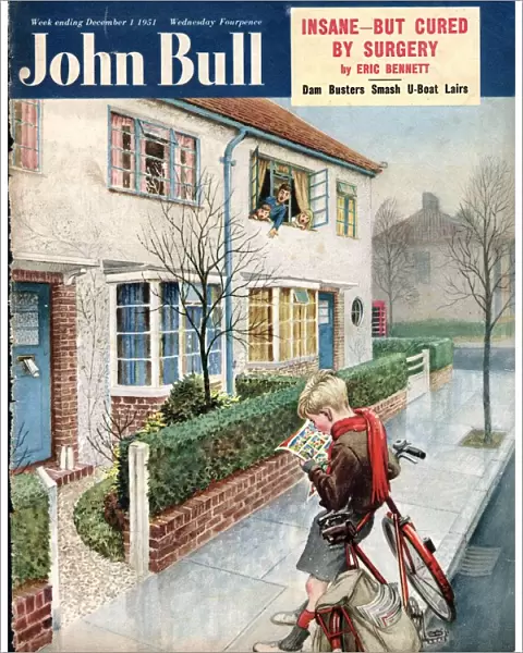 John Bull 1950s UK newspapers boys bicycles bikes cycling cycles magazines