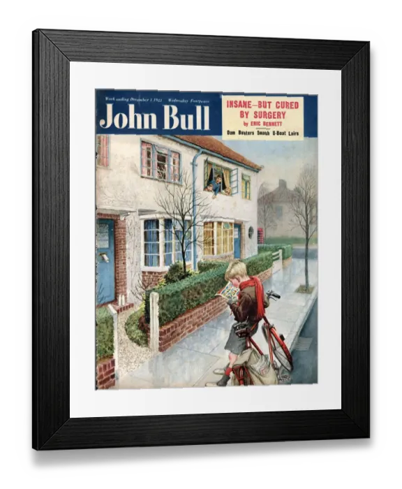 Framed Print : John Bull 1950s UK newspapers boys bicycles bikes cycling cycles magazines Framed Print : John Bull 1950s UK newspapers boys bicycles bikes cycling cycles magazines