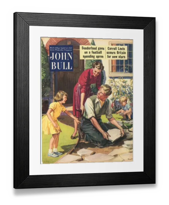 Framed Print : John Bull 1950s UK diy magazines do it yourself family Framed Print : John Bull 1950s UK diy magazines do it yourself family