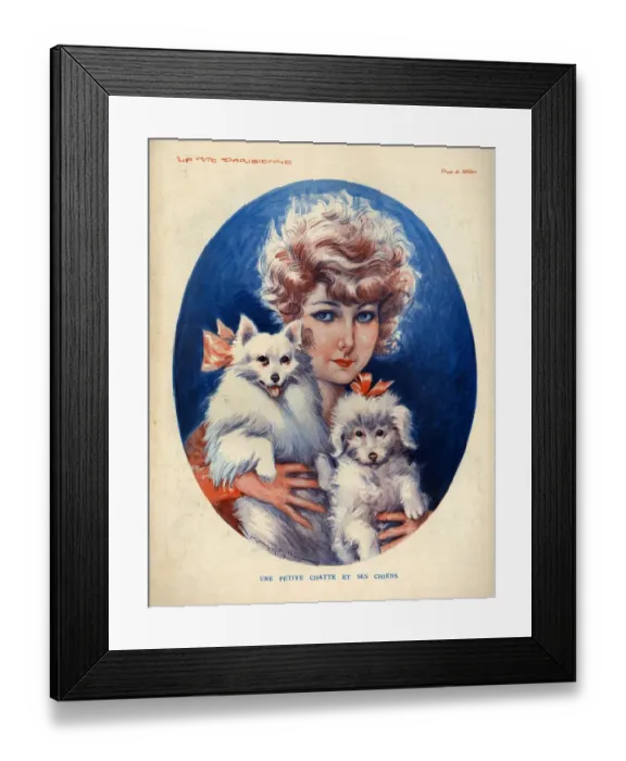Framed Print : 1920s, France, La Vie Parisienne, Magazine Plate Framed Print : 1920s, France, La Vie Parisienne, Magazine Plate