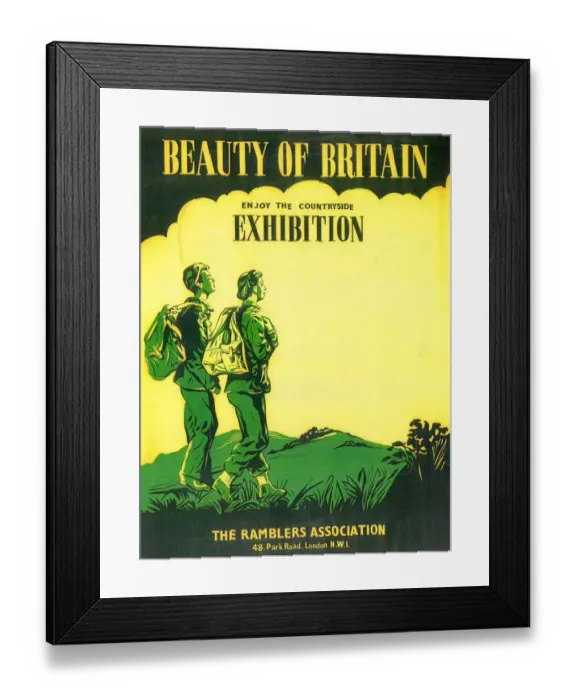 Framed Print : 1930s, UK, Ramblers Association, Poster