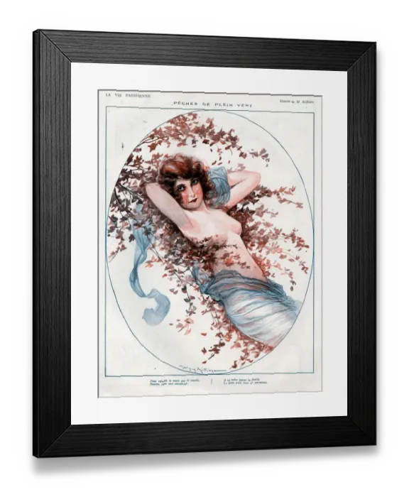 Framed Print : 1920s, France, La Vie Parisienne, Magazine Plate Framed Print : 1920s, France, La Vie Parisienne, Magazine Plate