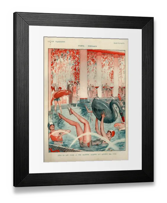 Framed Print : 1920s, France, La Vie Parisienne, Magazine Plate Framed Print : 1920s, France, La Vie Parisienne, Magazine Plate