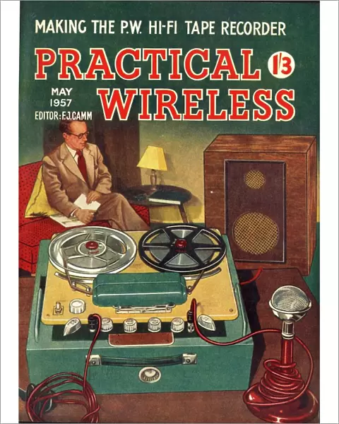 Practical Wireless 1950s UK diy radios tape recorders magazines tapes do it yourself