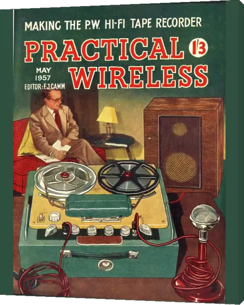 Practical Wireless 1950s UK diy radios tape recorders magazines tapes do it yourself