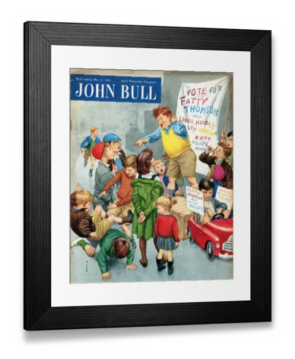 Framed Print : John Bull 1950s UK campaigns politics soap boxes voting elections fat fatty speeches Framed Print : John Bull 1950s UK campaigns politics soap boxes voting elections fat fatty speeches