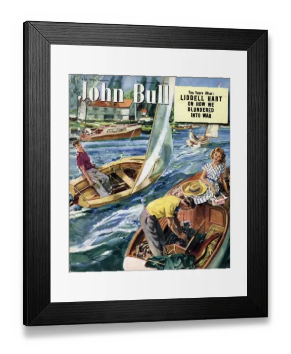 Framed Print : John Bull 1949 1940s UK sailing boats magazines Framed Print : John Bull 1949 1940s UK sailing boats magazines