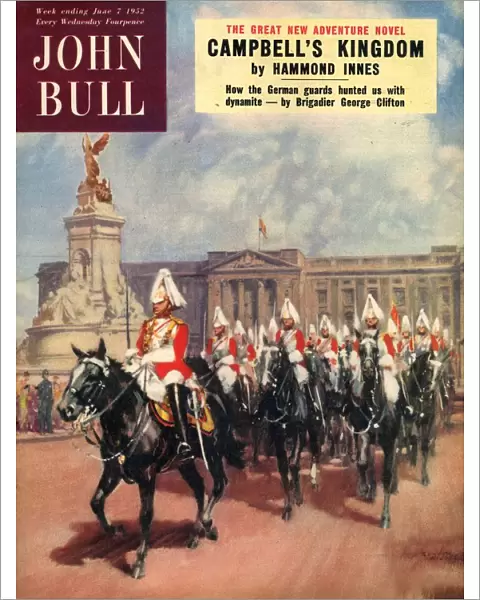 John Bull 1952 1950s UK guards horses buckingham palace magazines