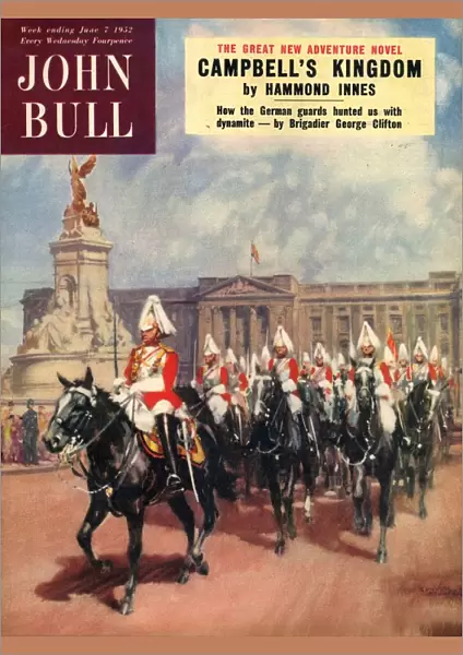 John Bull 1952 1950s UK guards horses buckingham palace magazines
