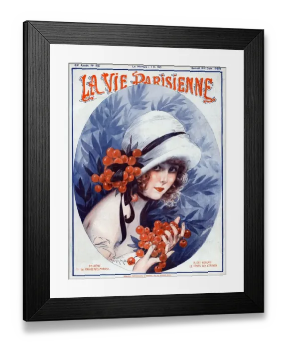 Framed Print : La Vie Parisienne 1923 1920s France Maurice Milliere illustrations magazines womens Framed Print : La Vie Parisienne 1923 1920s France Maurice Milliere illustrations magazines womens