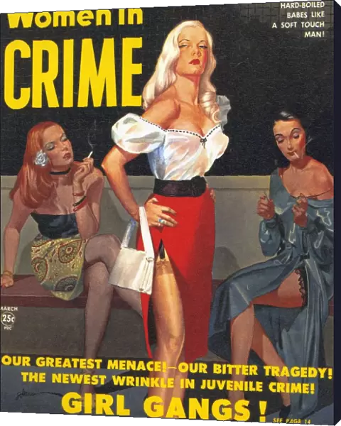 True Cases Of Women In Crime 1950 1950s USA magazines woman women prostitutes call-girls