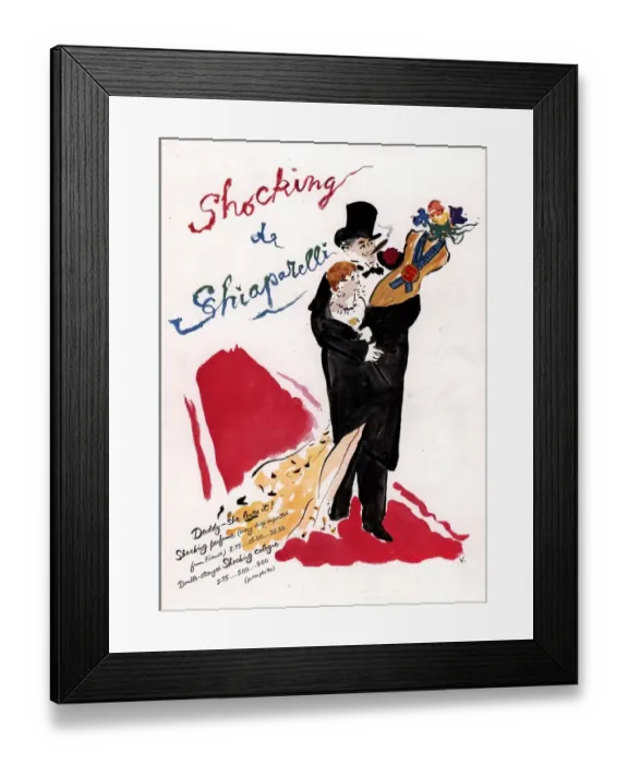 Framed Print : Schiaparelli 1940s USA womens pink Framed Print : Schiaparelli 1940s USA womens pink