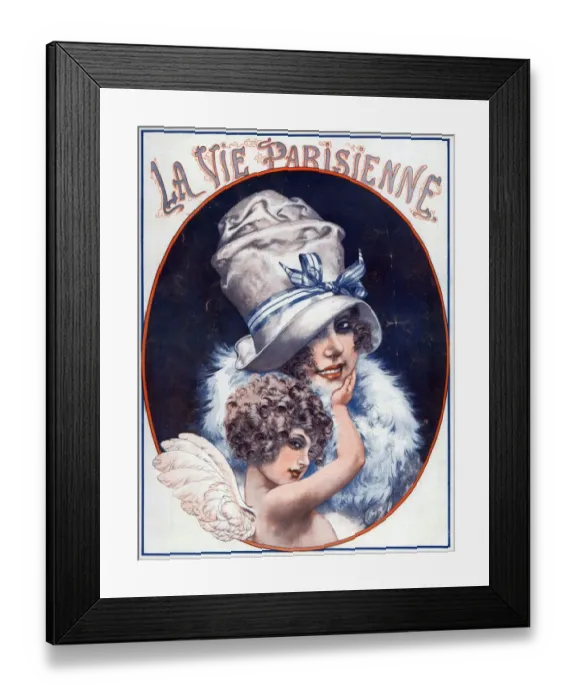 Framed Print : La Vie Parisienne 1923 1920s France C Herouard illustrations magazines womens hats Framed Print : La Vie Parisienne 1923 1920s France C Herouard illustrations magazines womens hats