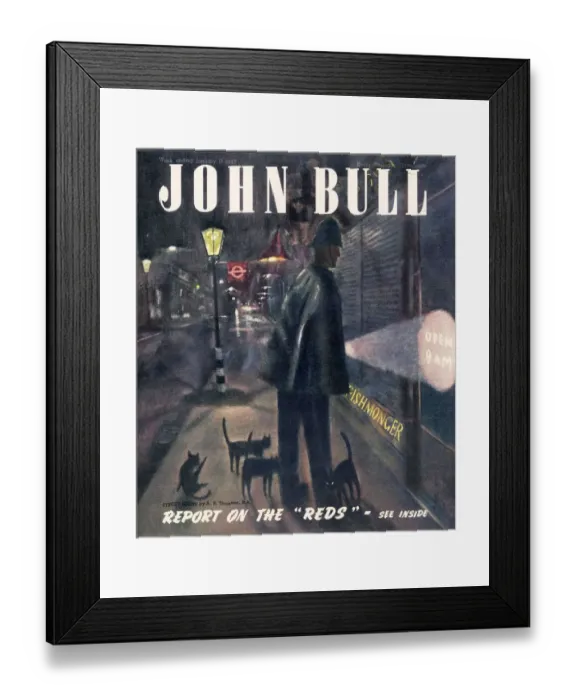 Framed Print : John Bull 1947 1940s UK police magazines Framed Print : John Bull 1947 1940s UK police magazines