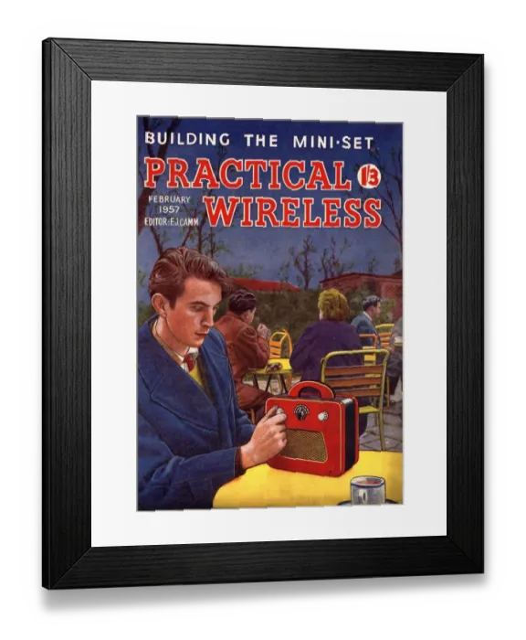 Framed Print : Practical Wireless 1950s UK radios diy magazines do it yourself Framed Print : Practical Wireless 1950s UK radios diy magazines do it yourself