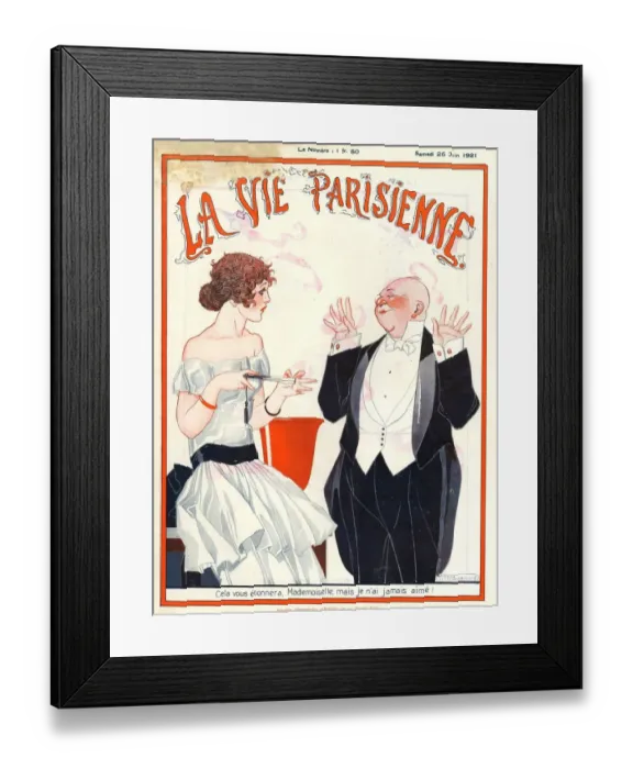 Framed Print : 1920s, France, La Vie Parisienne, Magazine Cover