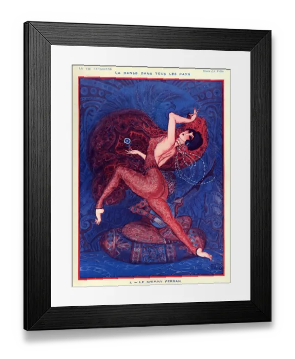 Framed Print : 1920s France La Vie Parisienne Magazine Plate