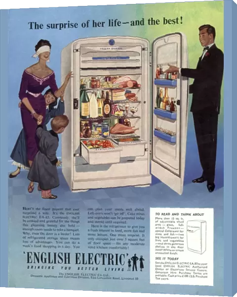 1955 1950s UK english electric fridges housewife housewives appliances refridgerators