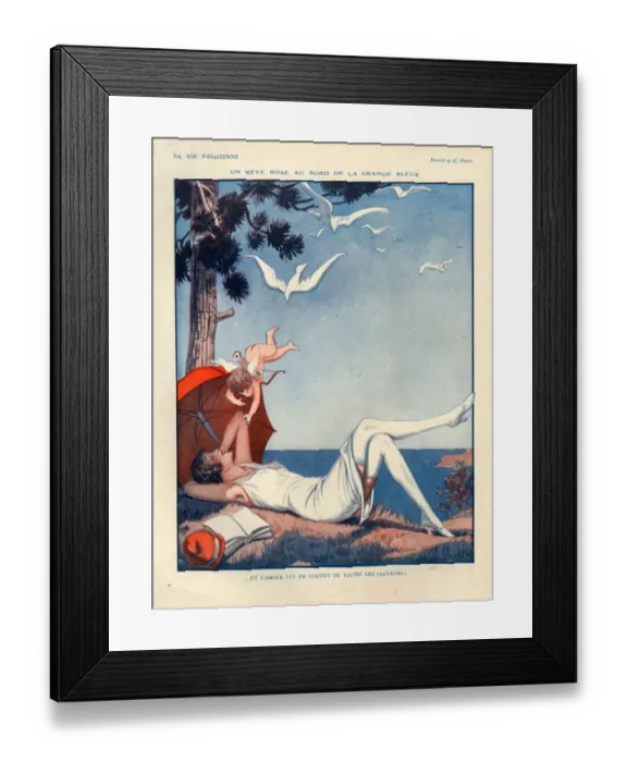 Framed Print : 1920s, France, La Vie Parisienne, Magazine Plate Framed Print : 1920s, France, La Vie Parisienne, Magazine Plate