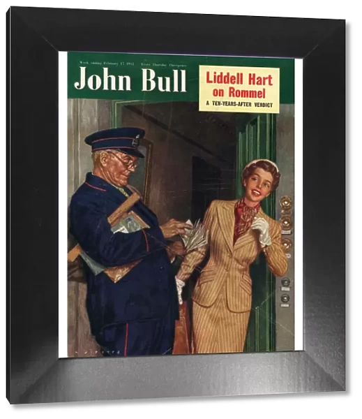 John Bull 1951 1950s UK postman, postmen post magazines