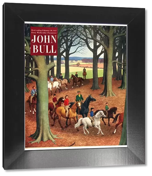 John Bull 1953 1950s UK riding hunting horses magazines