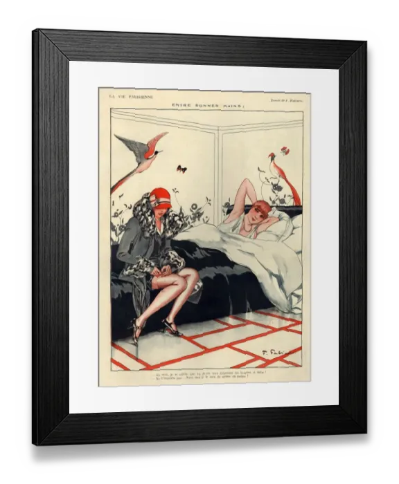 Framed Print : 1920s, France, La Vie Parisienne, Magazine Plate Framed Print : 1920s, France, La Vie Parisienne, Magazine Plate