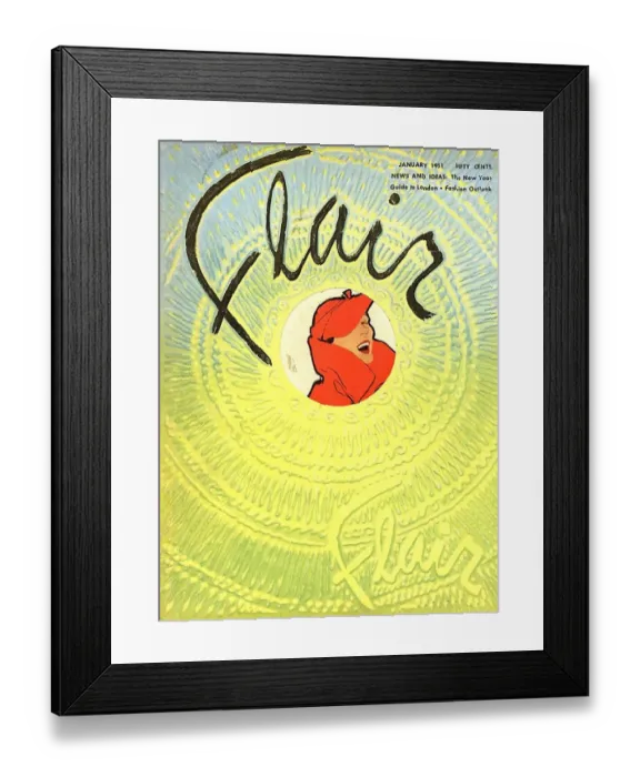 Framed Print : Flair 1951 1950s USA mcitnt magazines Framed Print : Flair 1951 1950s USA mcitnt magazines
