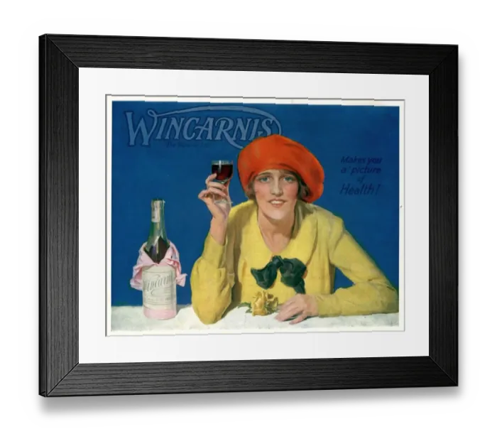 Framed Print : 1910s UK wincarnis wine fortified alcohol Framed Print : 1910s UK wincarnis wine fortified alcohol
