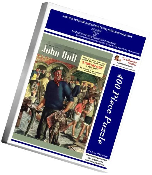 John Bull 1950s UK nautical fish fishing fisherman magazines