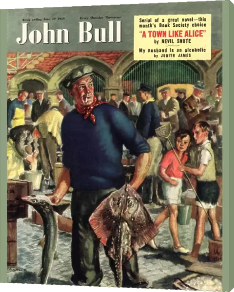 John Bull 1950s UK nautical fish fishing fisherman magazines