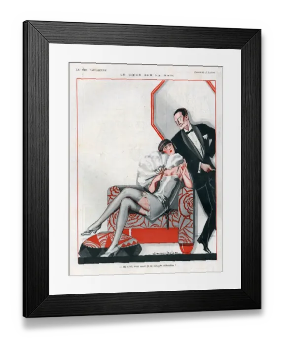 Framed Print : 1920s, France, La Vie Parisienne, Magazine Plate Framed Print : 1920s, France, La Vie Parisienne, Magazine Plate