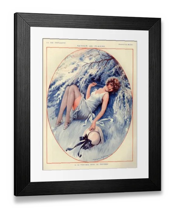 Framed Print : 1920s, France, La Vie Parisienne, Magazine Plate Framed Print : 1920s, France, La Vie Parisienne, Magazine Plate