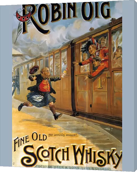 Robin Oig 1898 1890s UK whisky alcohol whiskey advert Scottish Scotch stations trains