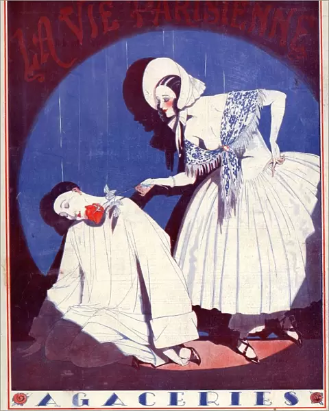 La Vie Parisienne 1923 1920s France illustrations erotica clowns pierrot