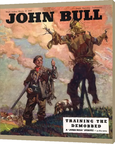John Bull 1946 1940s UK hunting guns farmers farming scarecrows magazines farms