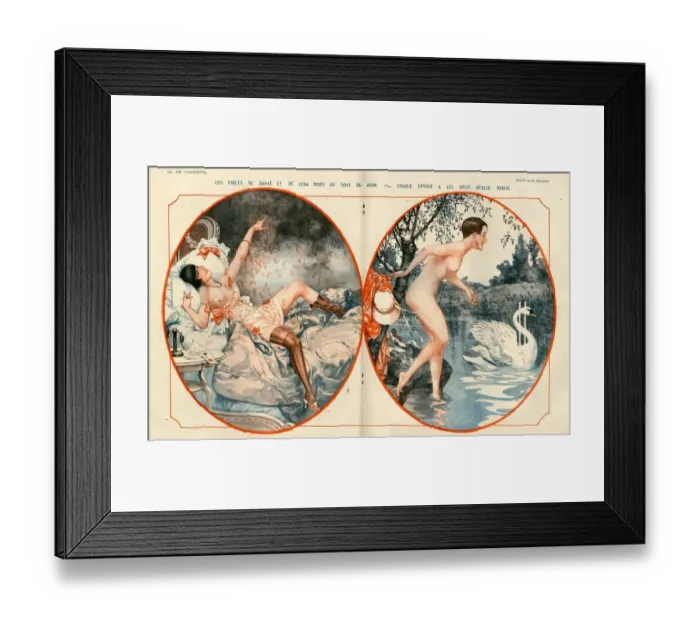 Framed Print : 1920s, France, La Vie Parisienne, Magazine Plate Framed Print : 1920s, France, La Vie Parisienne, Magazine Plate