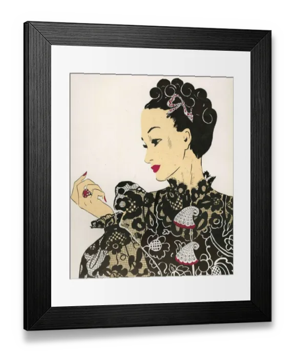 Framed Print : Womens Fashion 1930s 1939 1930s UK portraits womens Framed Print : Womens Fashion 1930s 1939 1930s UK portraits womens