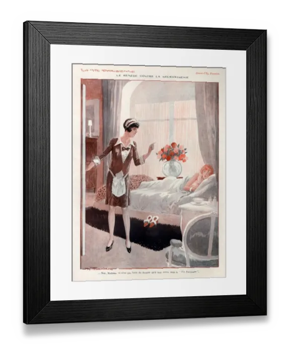 Framed Print : 1920s, France, La Vie Parisienne, Magazine Plate