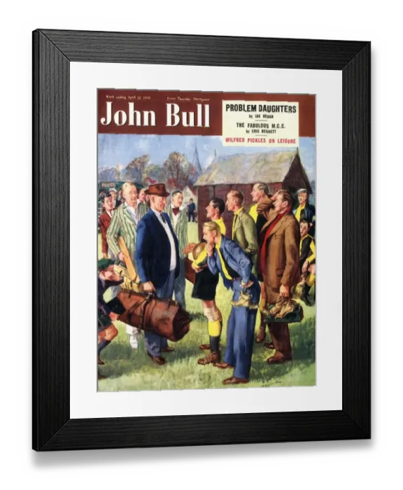 Framed Print : John Bull 1950s UK football cricket magazines Framed Print : John Bull 1950s UK football cricket magazines