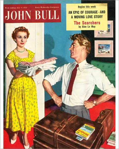 John Bull 1950s UK holidays packing luggage magazines