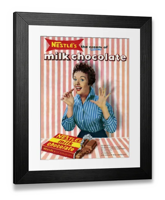 Framed Print : Nestles, 1950s, UK Framed Print : Nestles, 1950s, UK