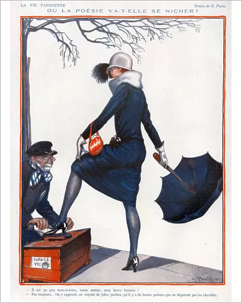 La Vie Parisienne 1924 1920s France Georges Pavis illustrations erotica cleaning
